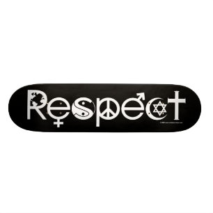 Coexist with Respect - Peace Kindness & Tolerance Skateboard