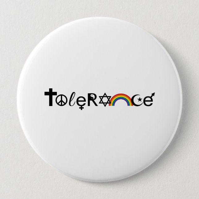 COEXIST WITH TOLERANCE -.png 10 Cm Round Badge (Front)