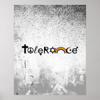 COEXIST WITH TOLERANCE -.png Poster