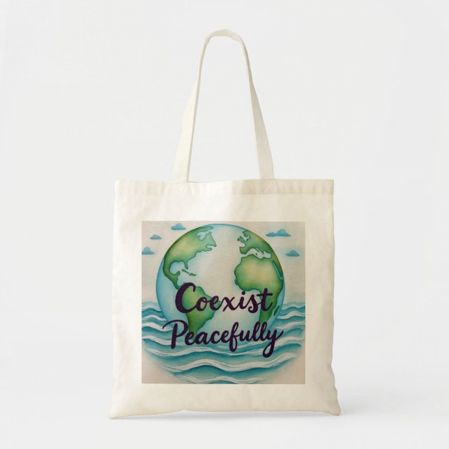 CoexistPeacefully  Tote Bag (Front)