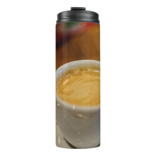 cofee inside thermal tumbler