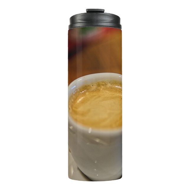 cofee inside thermal tumbler (Front)