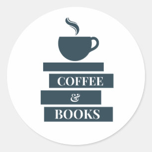 Coffe and books Sticker