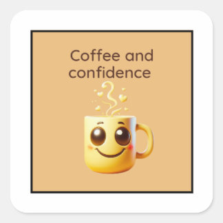 Coffe And Confidence Sticker