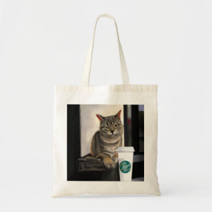 Coffe Cat Tote Bag