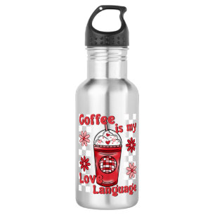 coffe is my love language 532 ml water bottle