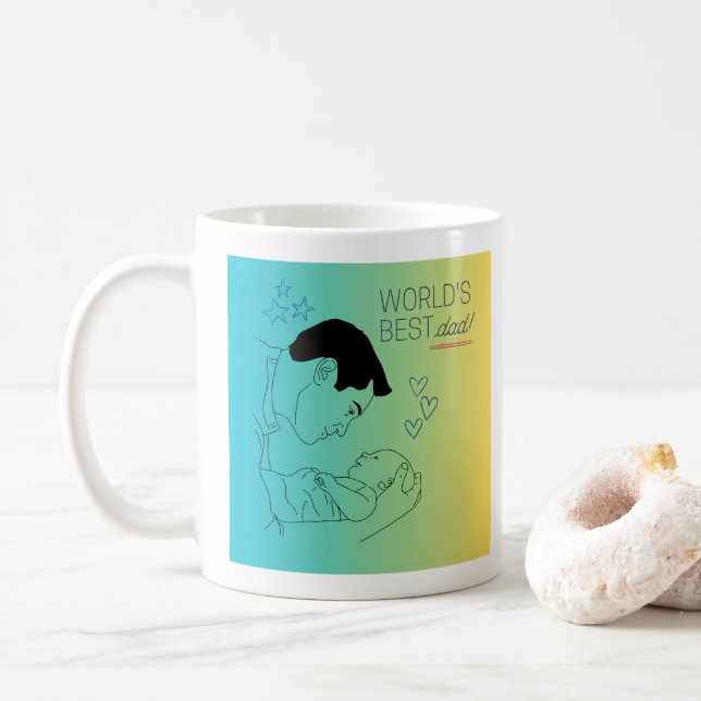 Coffe Mugs Happy  Day Dad (With Donut)