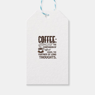"Coffee: A Companion" Gift Tags