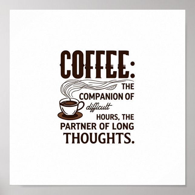 "Coffee: A Companion" Poster (Front)