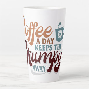 Coffee a Day for Coffee Lover Gift  Latte Mug