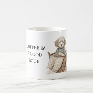 Coffee & A Good Book Dog Basket Mug