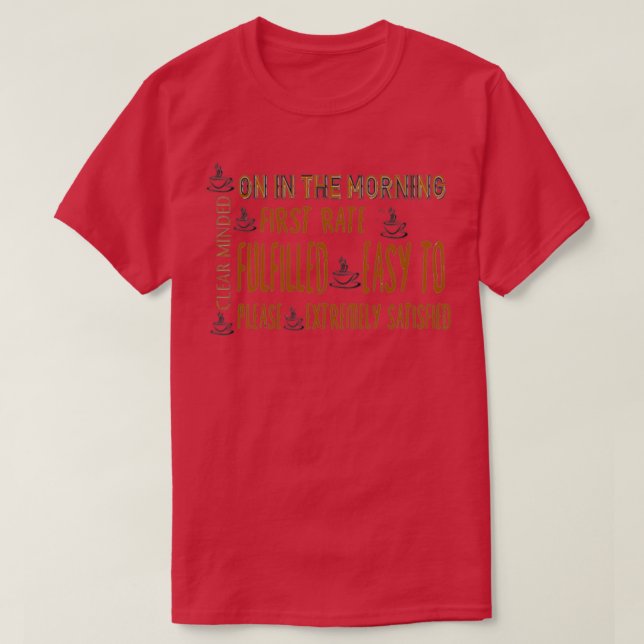 Coffee Abbreviation T T-Shirt (Design Front)