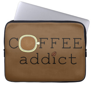 Coffee Addict - Choose Colour Laptop Sleeve