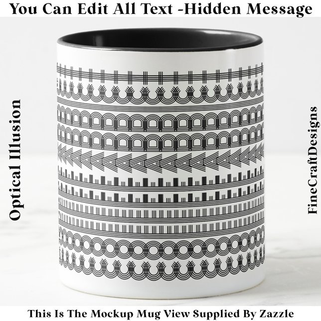 Coffee Addict Hidden Message Funny Novelty 111B Mug (Creator Uploaded)