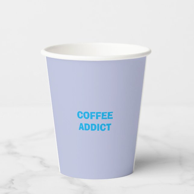 COFFEE addict Paper Cups (Front)