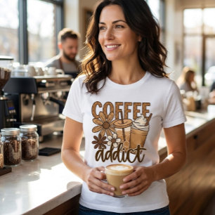Coffee addict. Tri-Blend shirt