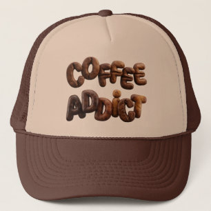 Coffee Addict Trucker Hat Funny Coffee Lover Gift