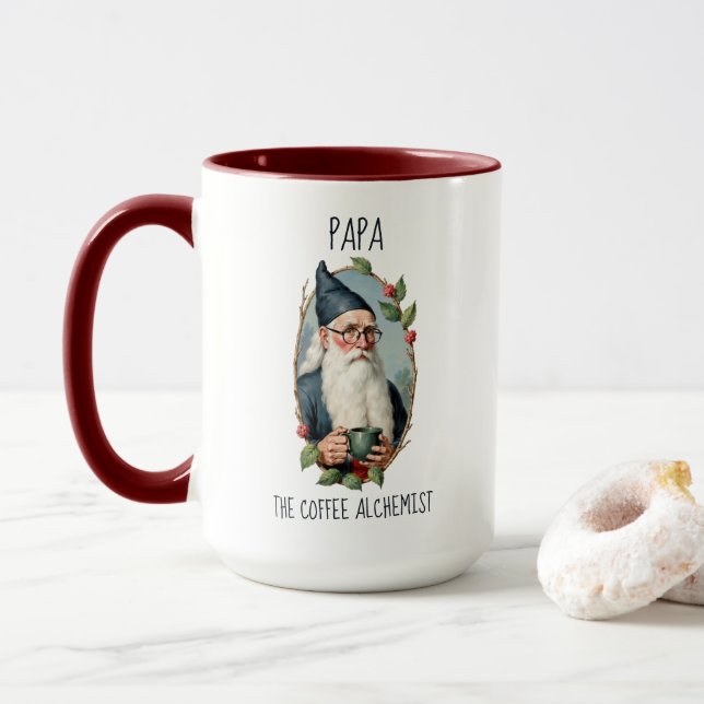 Coffee Alchemist Custom Gnome Combo Mug (With Donut)