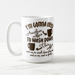 Coffee Allegiance Comical Caffeine Typography Mug