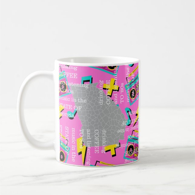 Coffee and '80s Music in Georgia  Coffee Mug (Left)