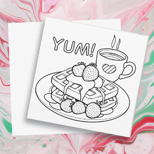 Coffee and Bagel   Colour Me