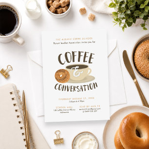 Coffee and Bagels Networking Breakfast Invitation