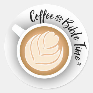 Coffee and Bible Time Logo Sticker