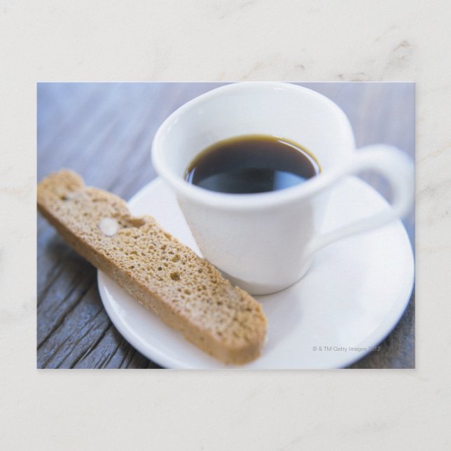 Coffee and Biscotti Postcard (Front)