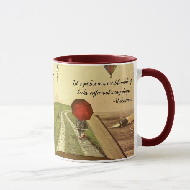 Coffee and Book Avid Readers Gift Cup (Right)