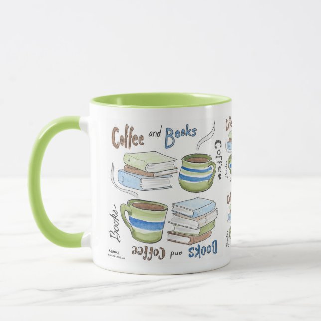 Coffee and Books mug (Left)