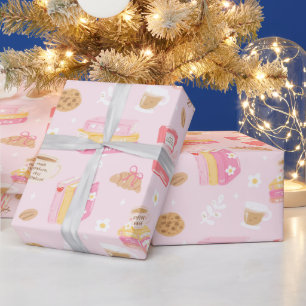 Coffee and Books Wrapping Paper