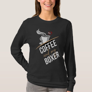 Coffee and Boxer Caffeine Dog Mum or Dad T-Shirt