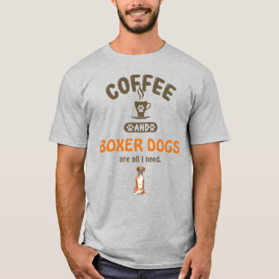 Coffee and Boxer Dogs T-Shirt