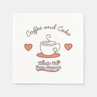 Coffee and Cake  Napkin