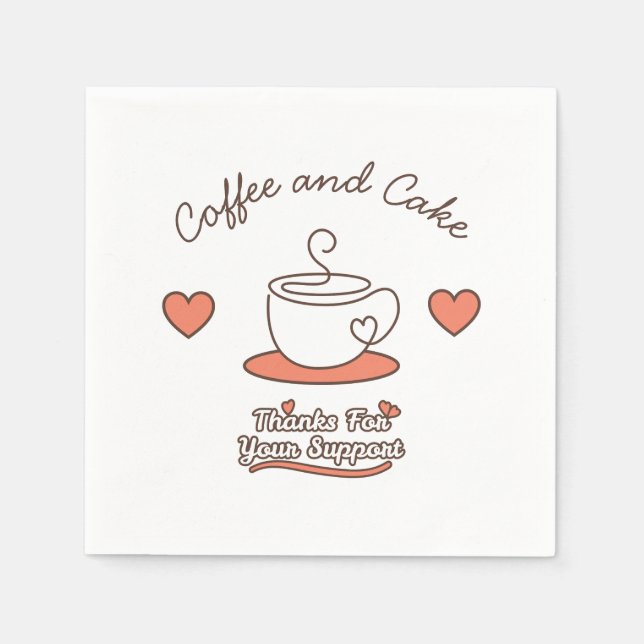 Coffee and Cake  Napkin (Front)
