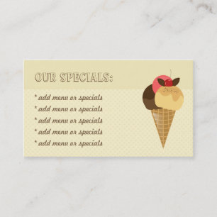 Coffee and Cakes Cafe Business Card