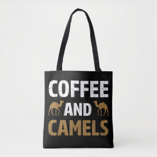 Coffee And Camels Funny Camel Animal Lover Graphic Tote Bag