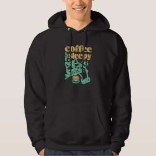 Coffee and Cat Coffee Makes Me Sleepy Hoodie