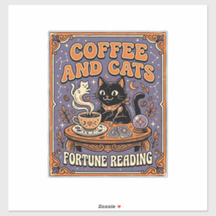 Coffee And Cats Cat Tea Leaves Coffee Fortune Read