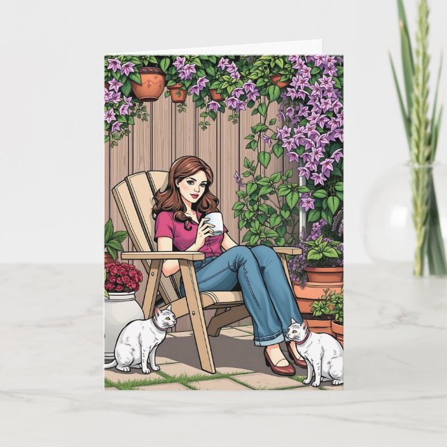 Coffee and Cats | That's All Funny Friendship Card (Front)