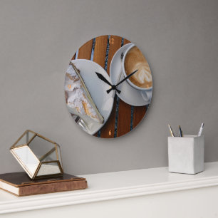 Coffee and Cheesecake, Weilheim, Germany. Large Clock