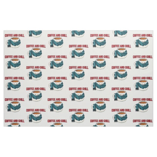 Coffee And Chill Fabric (Fat Quarter)