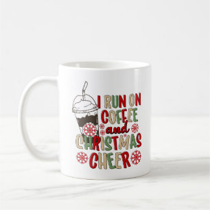 Coffee and Christmas Cheer Retro Groovy Christmas  Mug