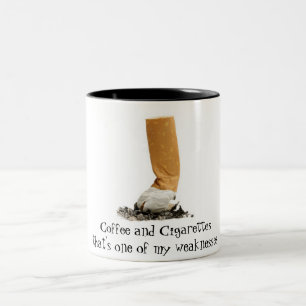 Coffee and Cigarettes Two-Tone Coffee Mug