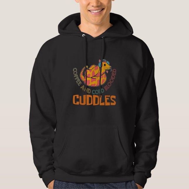 Coffee And Cold Blooded Cuddles Snake and Coffee   Hoodie (Front)