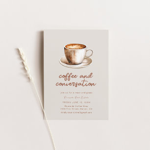 Coffee and Conversation Business Meeting Invite