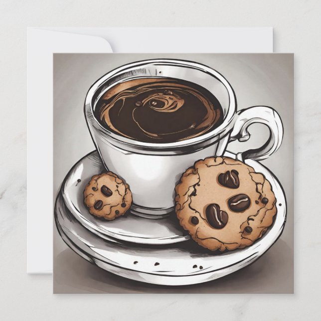 Coffee and Cookies  Card (Front)