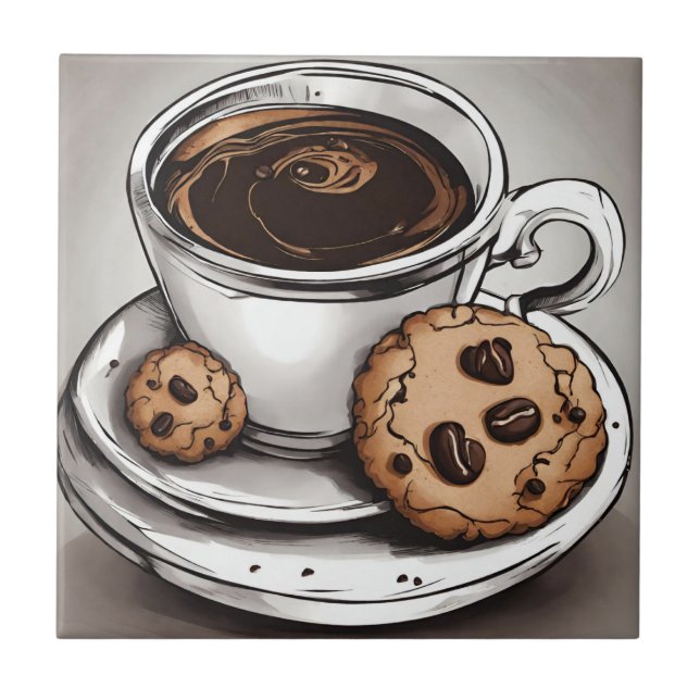 Coffee and Cookies  Tile (Front)