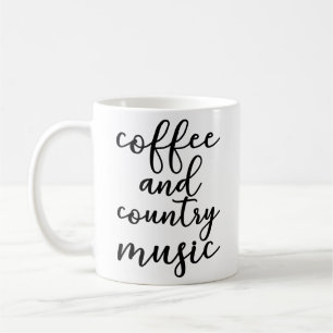 Coffee And Country Music Coffee Mug