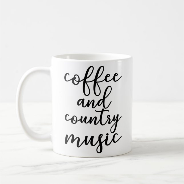 Coffee And Country Music Mug (Left)